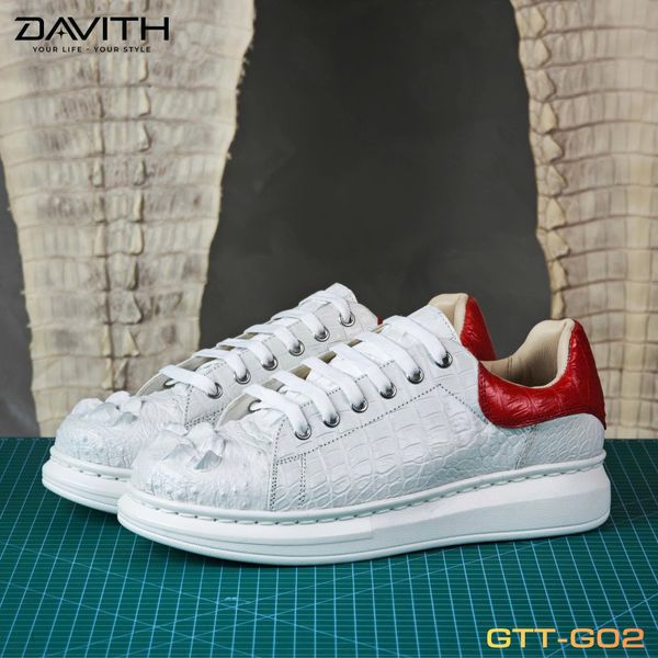 Giày thể thao cao cấp da gù cá sấu loại 1 - GTT-G02R
